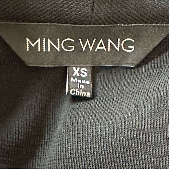 Ming Wang Blazer /Jacket Black Pink Gray Open Front Sz XS NWT - Picture 2 of 9